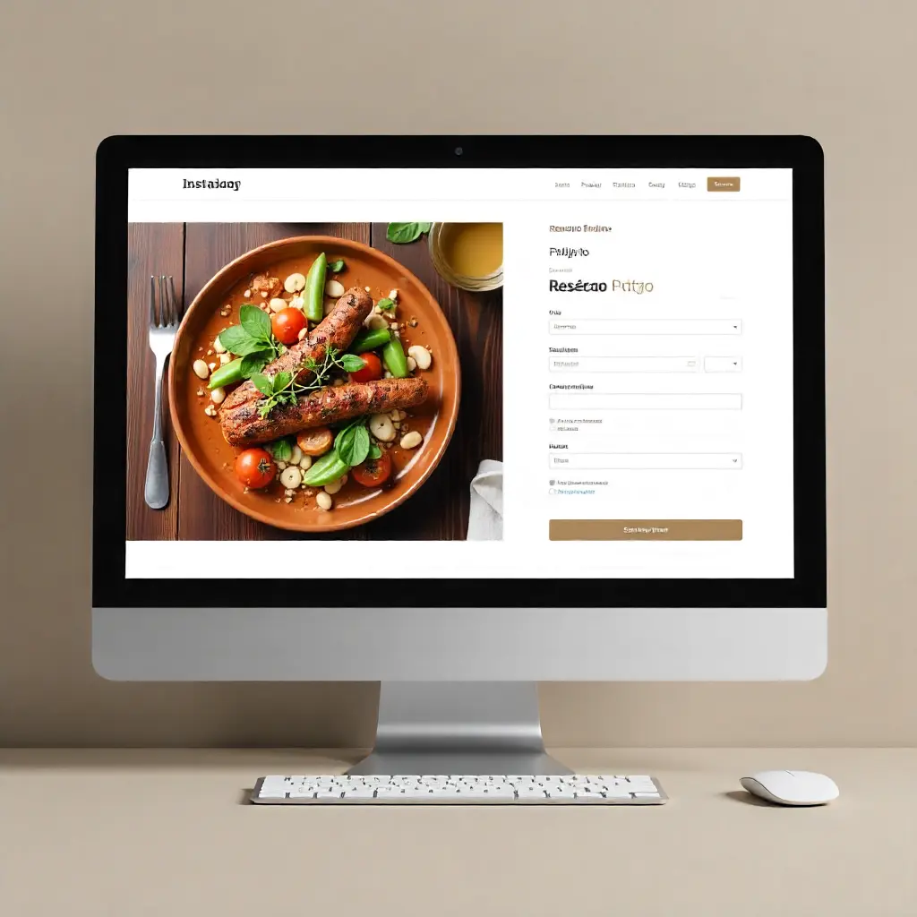 Sitio web para restaurante con reservas online